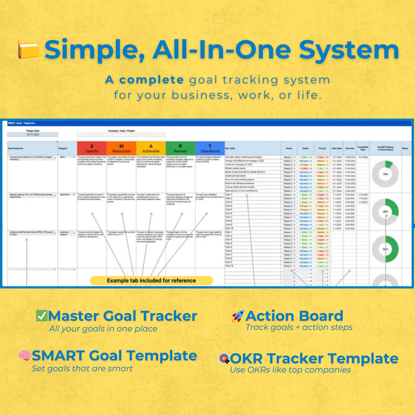 Adrian's Ultimate Goal Planner & SMART Worksheet