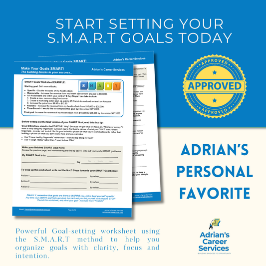 Adrian's Ultimate Goal Planner & SMART Worksheet